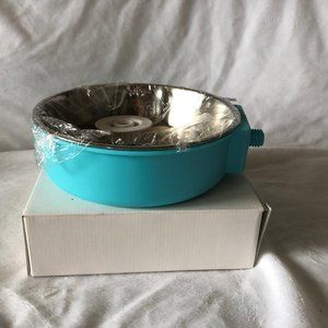 Brand New Blue Hanging  Dog Bowl for Crate